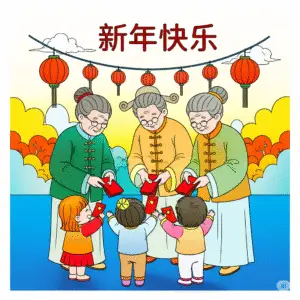 🧧 农历新年填色图 | Chinese New Year Coloring Pages