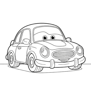 汽车填色图 Car coloring sheet