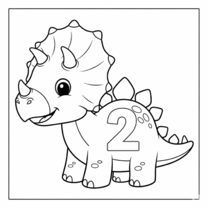 Dinosaur 2 coloring sheet free download