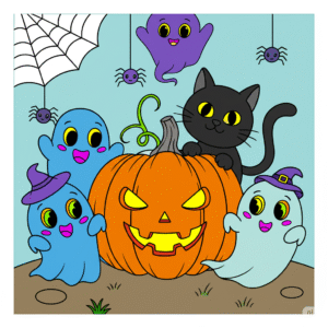 Halloween coloring page