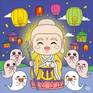 👻 中元节节日填色图 | Hungry Ghost Festival Coloring Pages