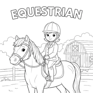Child riding horse in nature | 儿童骑马