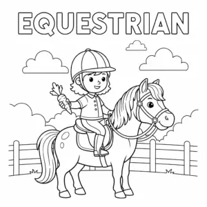 Child riding horse in nature | 儿童骑马