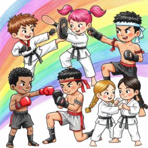 Martial Arts Coloring Pages for Kids