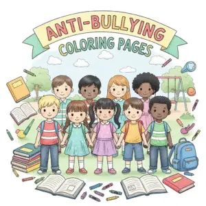Anti-Bullying Coloring Pages — 反校园霸凌填色页